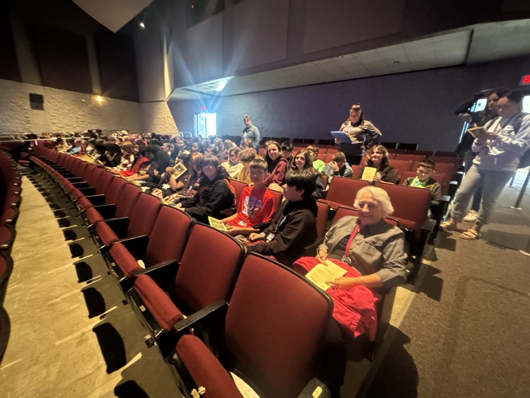 Seventh and eighth graders at the show.