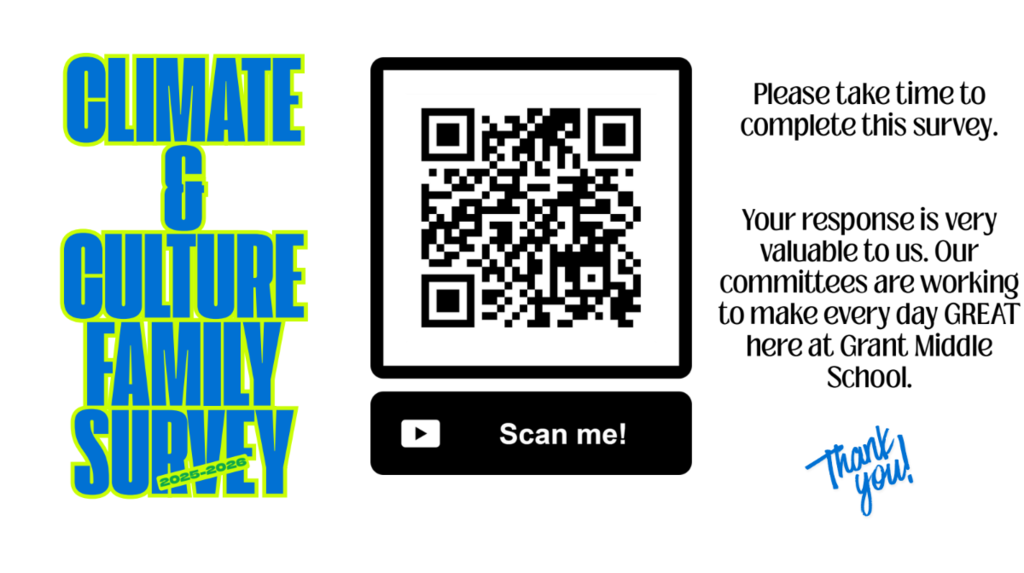 QR code to access the Grant survey