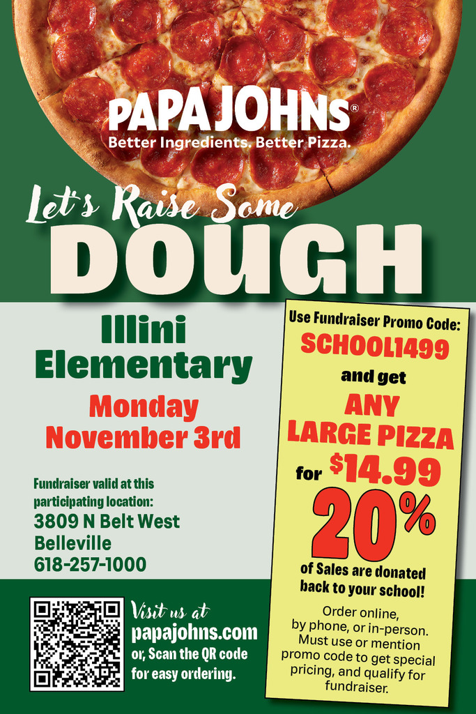 ILLINI Papa Johns Day Today