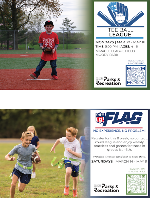 Parks and Rec Spring Leagues