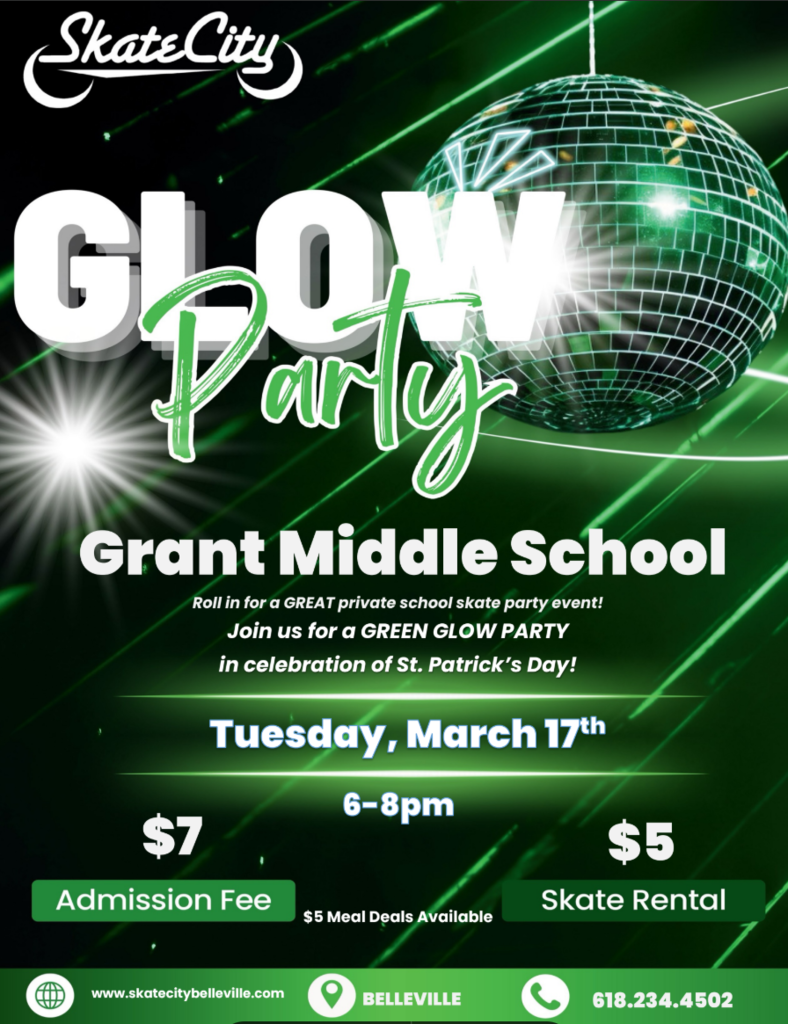 Glow Party Flyer March 17th