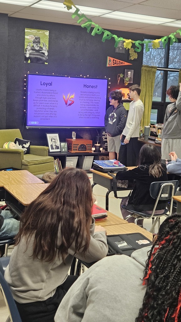 8th Graders Jacob and Mason presenting to their Lodge.