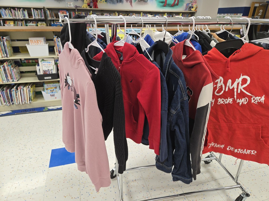 Image of found jackets and shirts at Illini