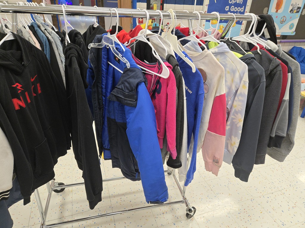 Image of found jackets and shirts at Illini