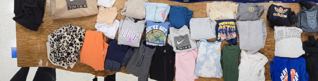 Image of found jackets and shirts at Illini