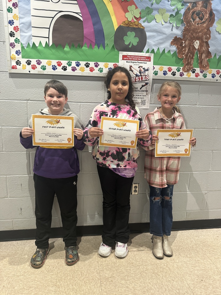 3rd Grade County Spelling Bee Winners