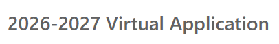 2026-2027 Virtual Application