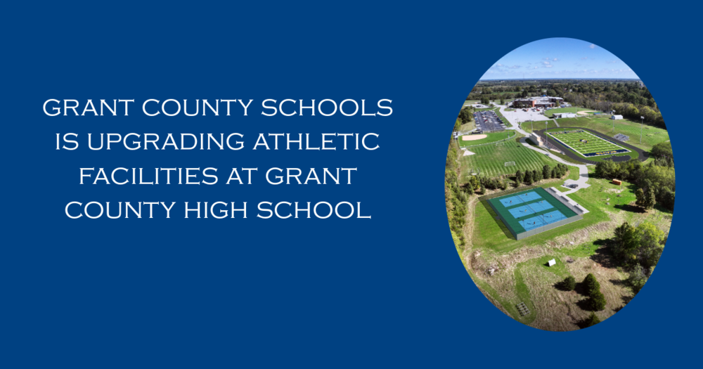 Blue with athletic complex