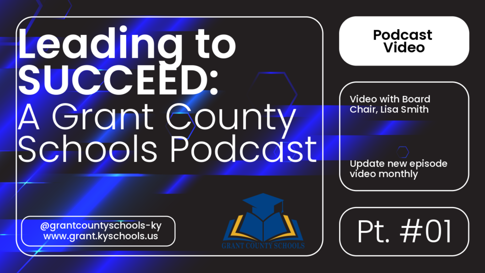 BLue with white letters