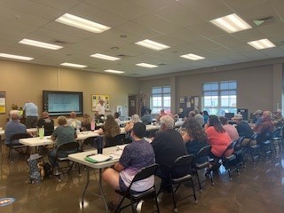 Many employees sitting for training