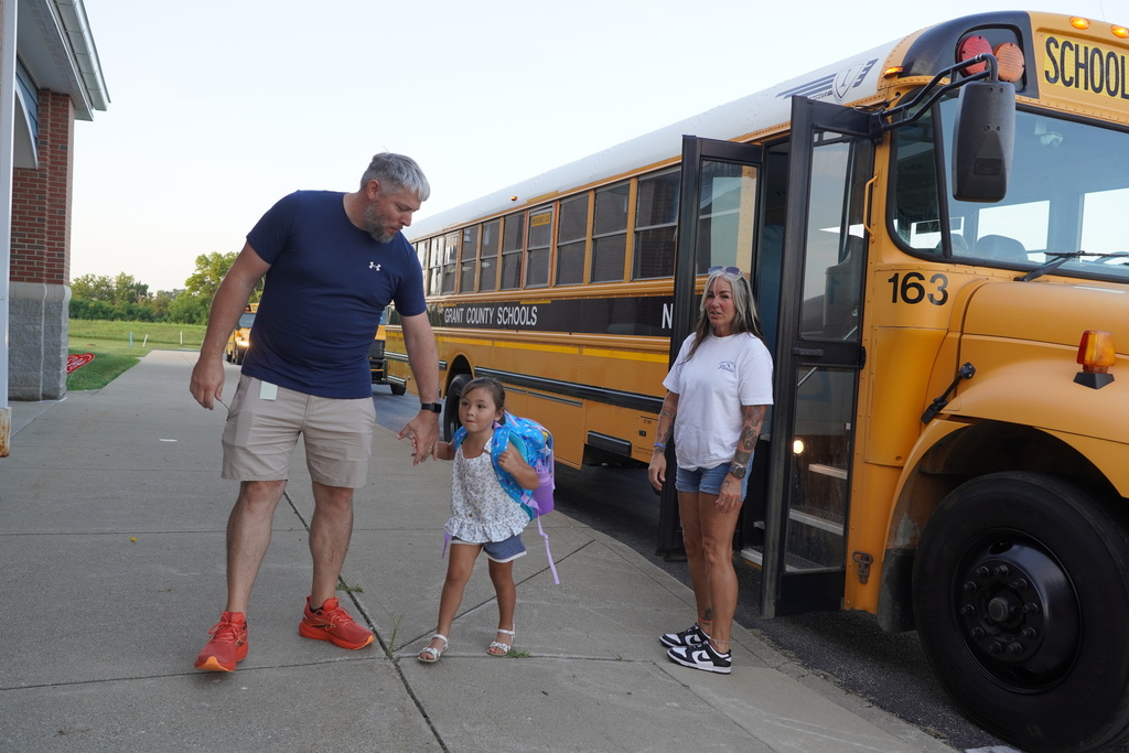 Bus Driver, Little girl, man