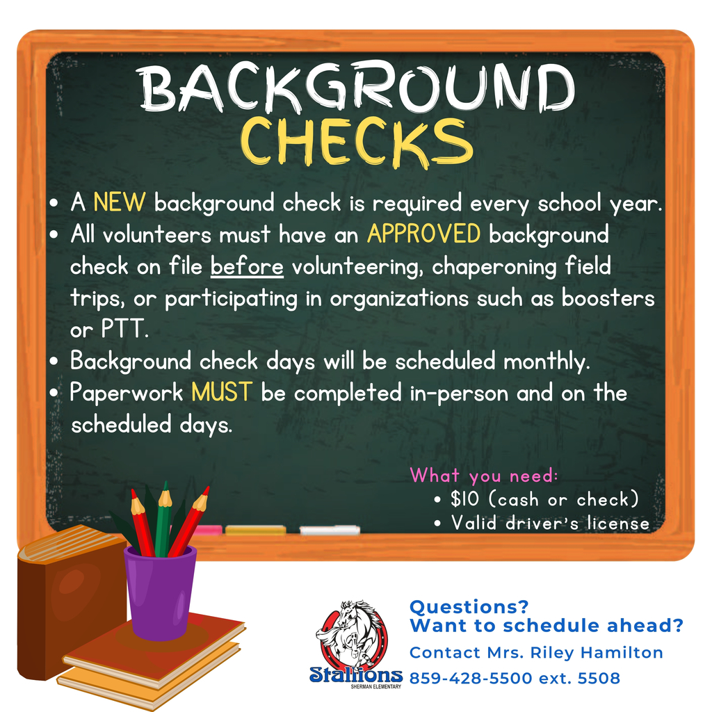 Background Check information