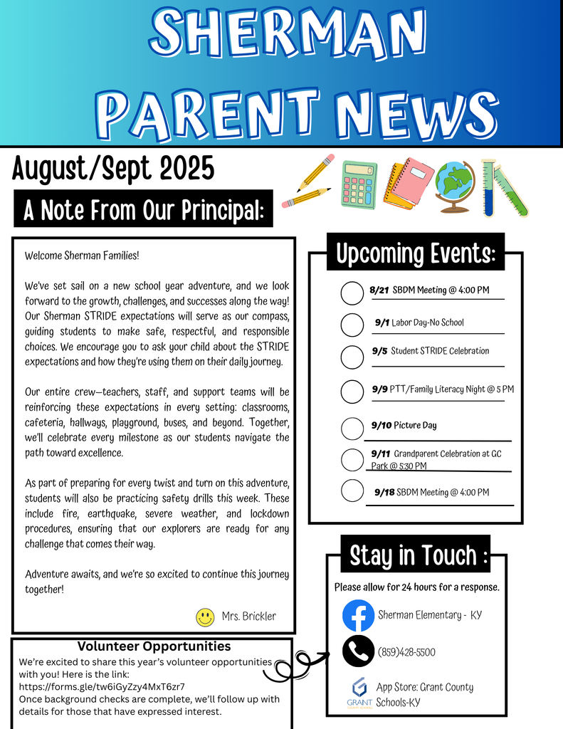 Aug/Sept Family Newsletter