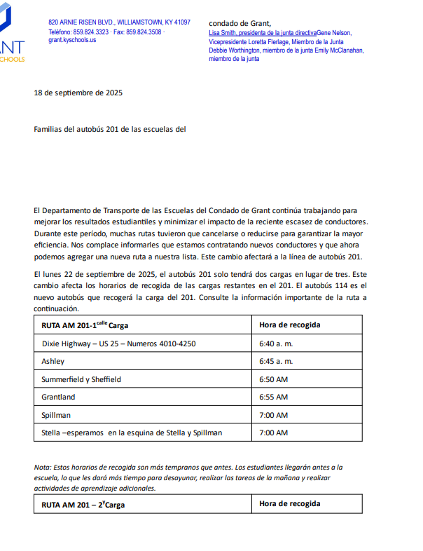 letter (Spanish) page 1