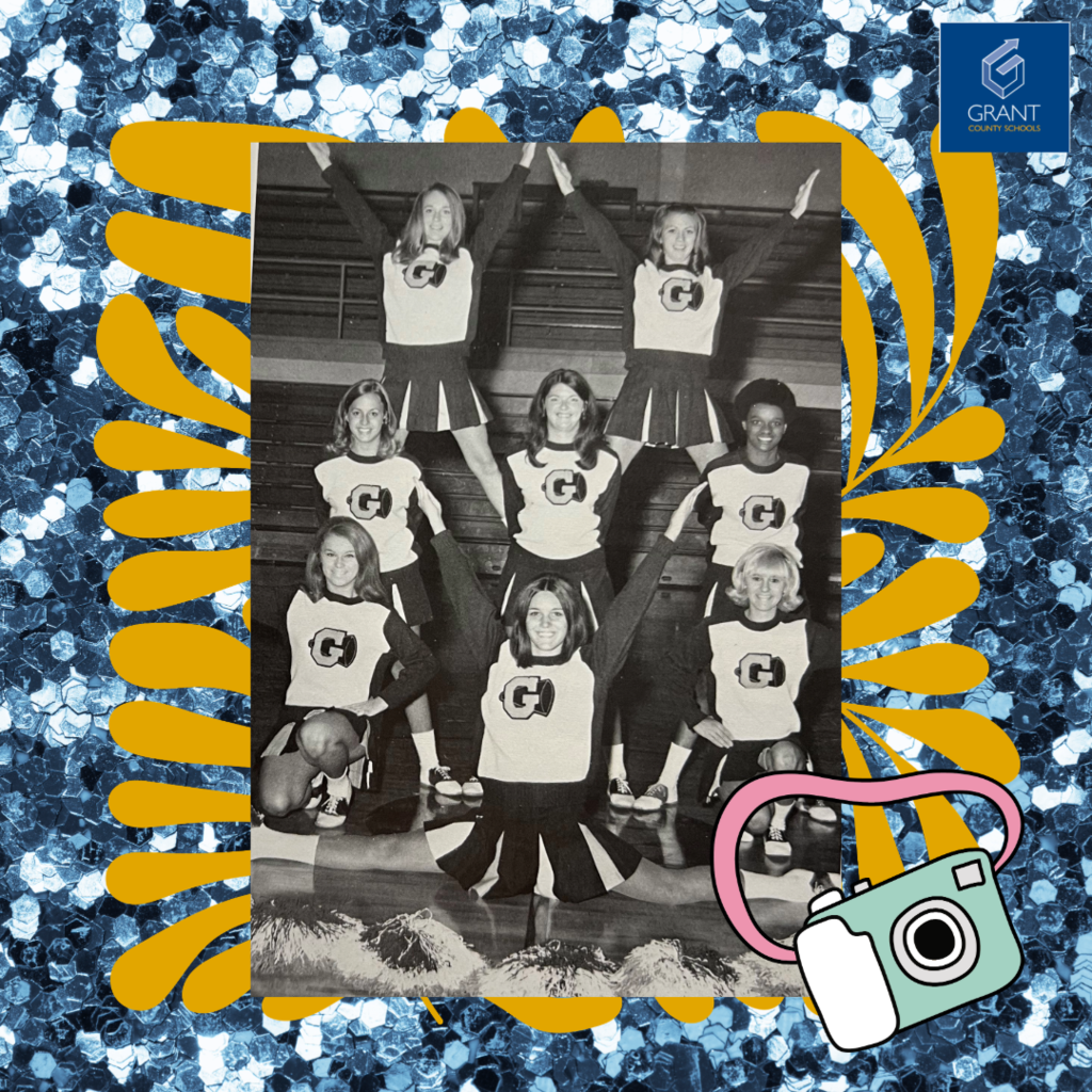 Women Cheerleaders in vintage photo