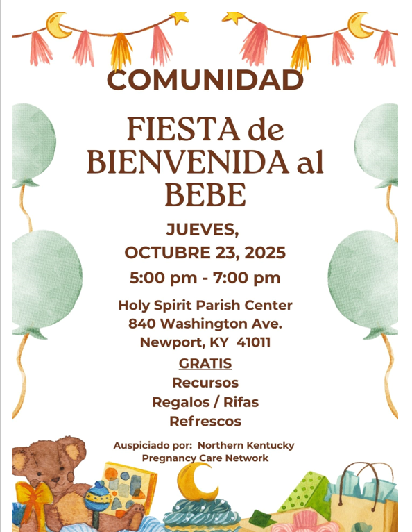 Community baby shower (Spanish)