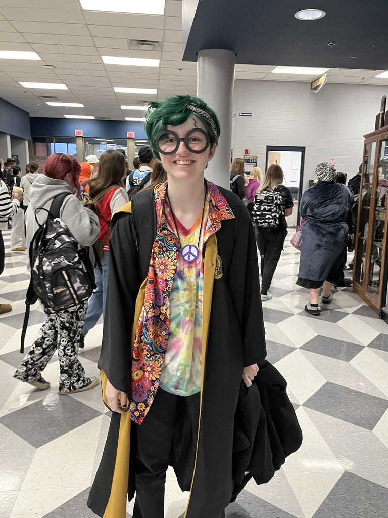 girl dressed in bright colors