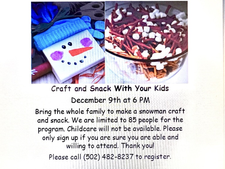 Craft and Snack With Your Kids