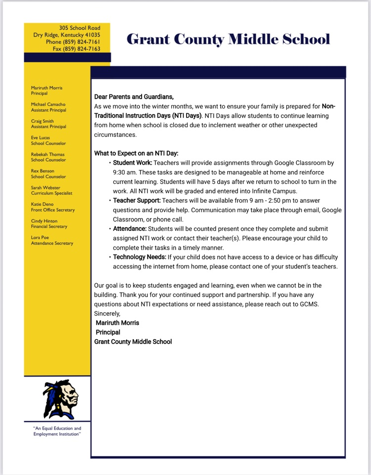 NTI Information 25/26