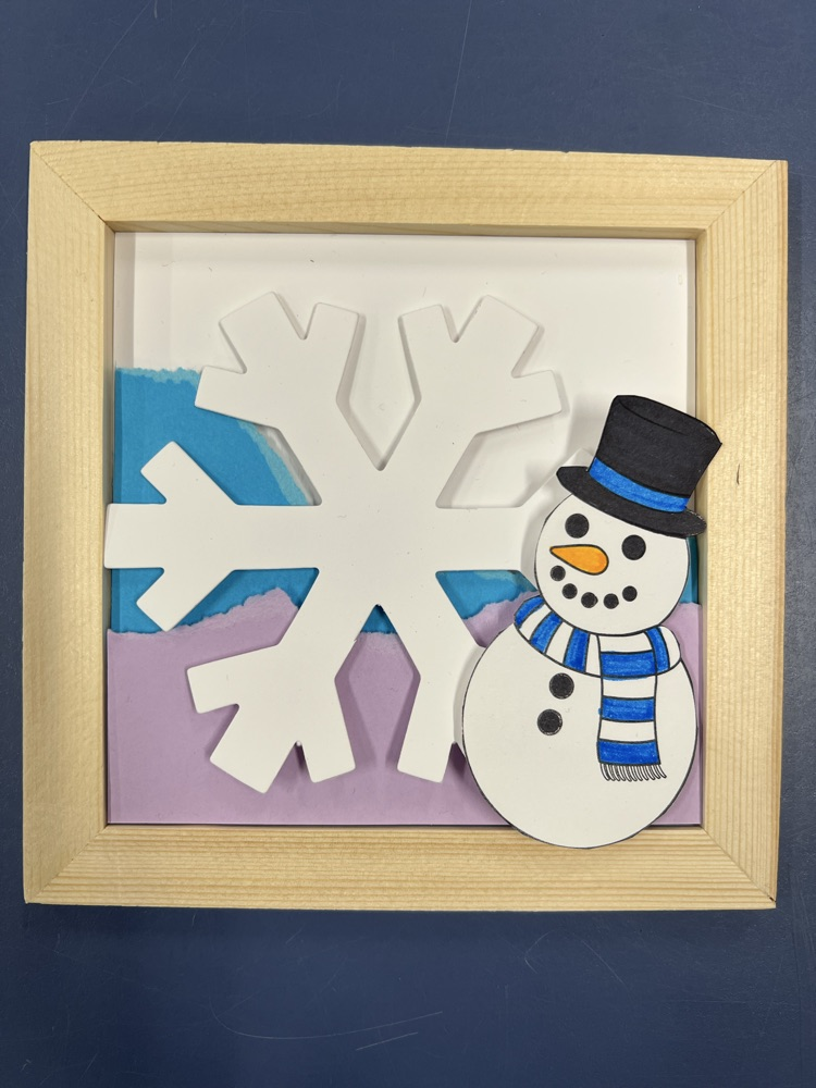 3D Paper Snowman 