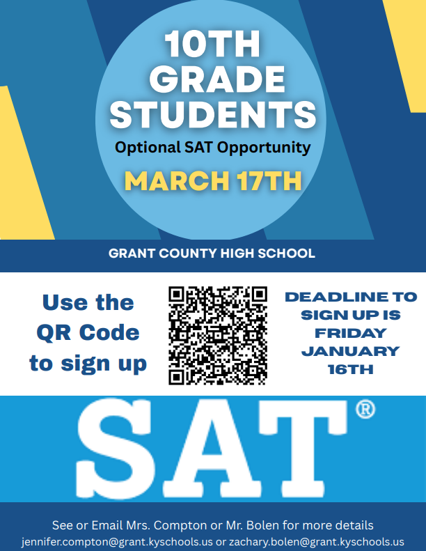 Blue and white flyer