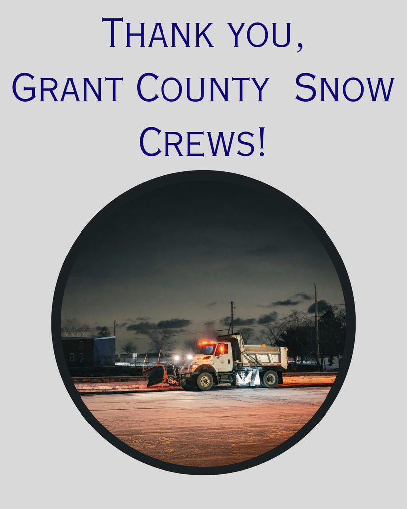 grey background, snow plow image