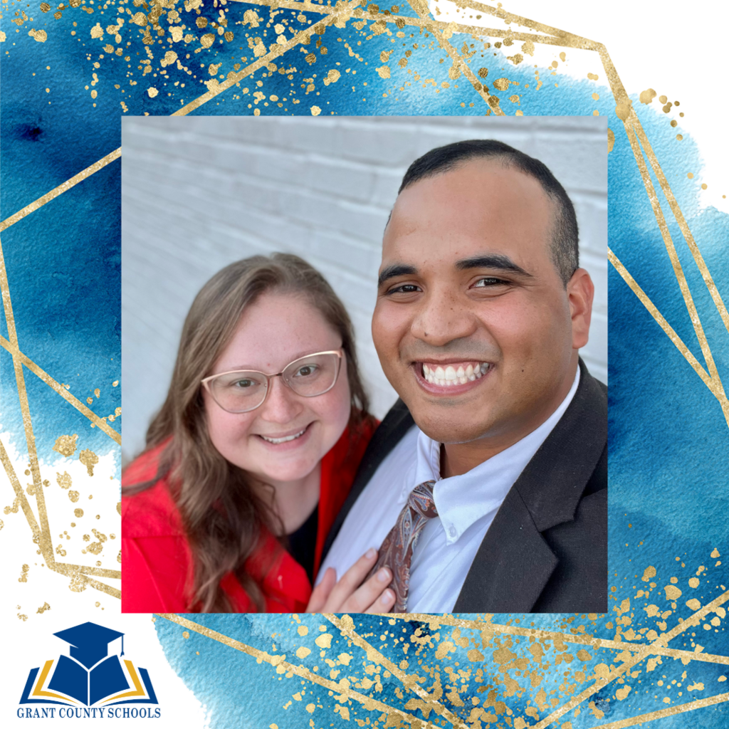 blue squares with gold squares