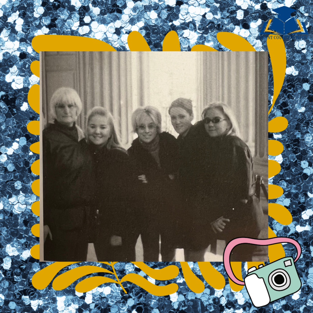 blue squares with gold squares