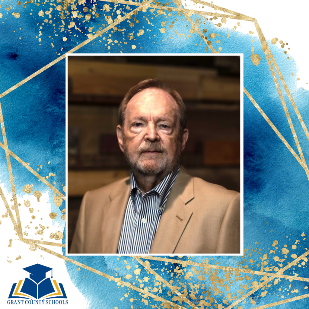 blue and gold and white