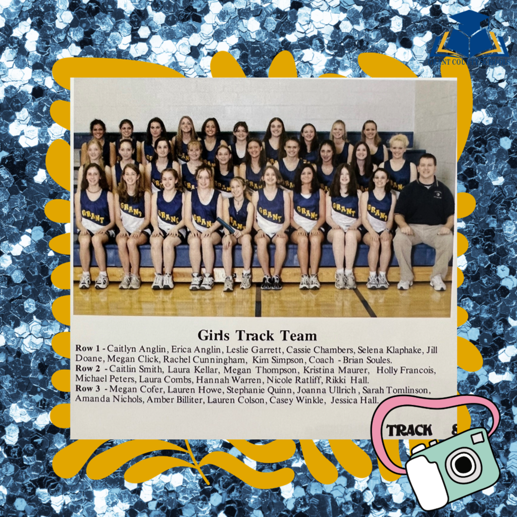 girls track team on bleachers