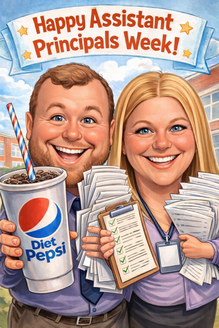 AI image of man and woman Principals