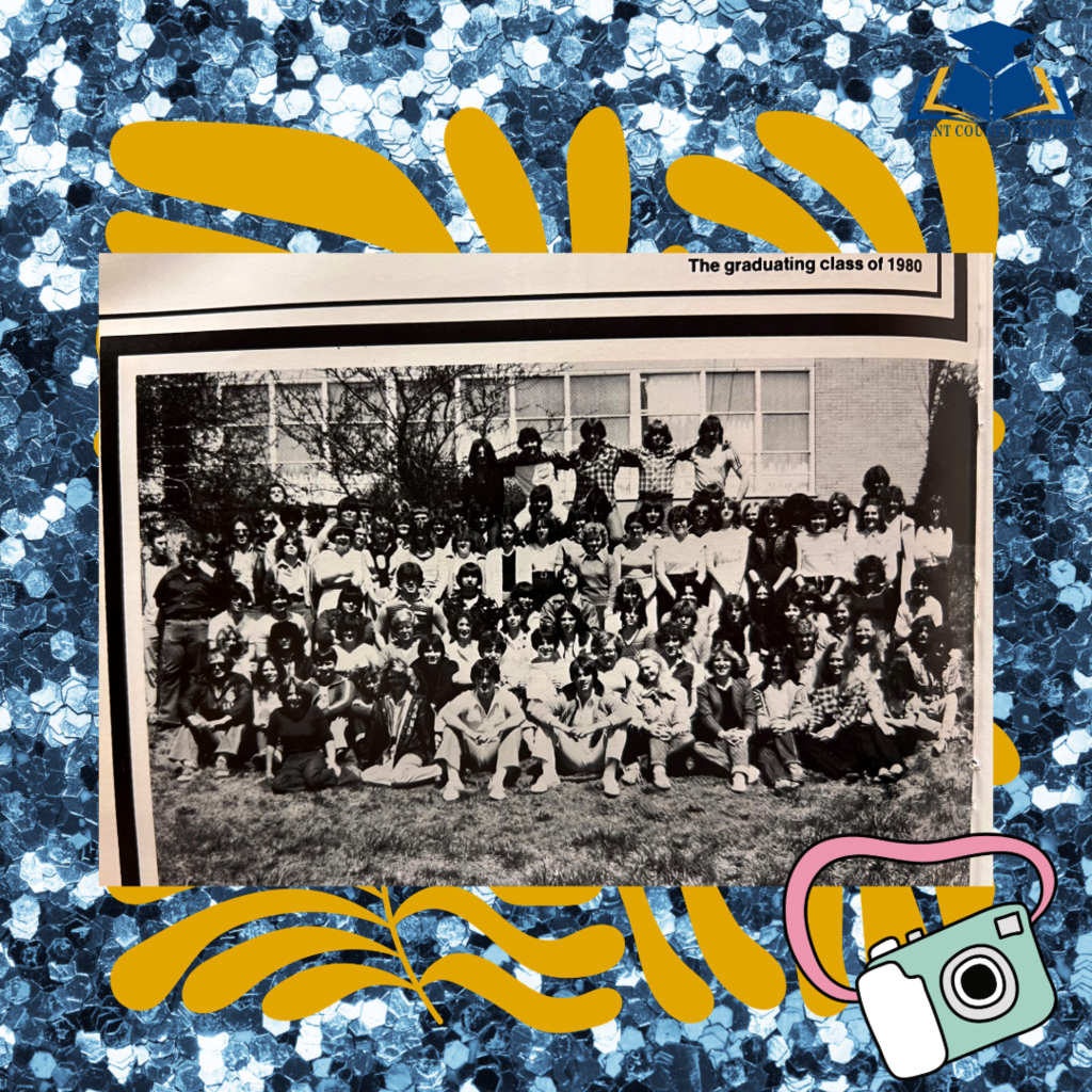 students outside on the lawn for a group photo
