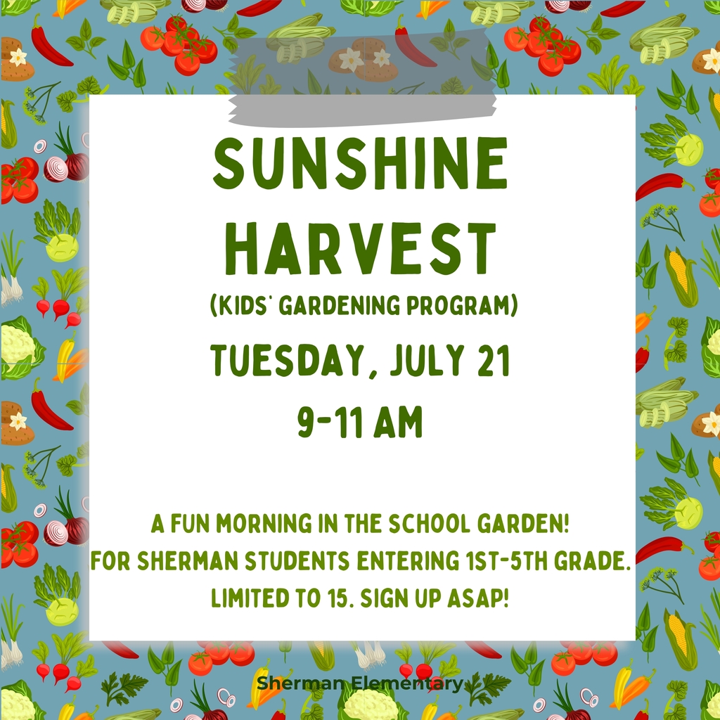 kids' gardening program flyer