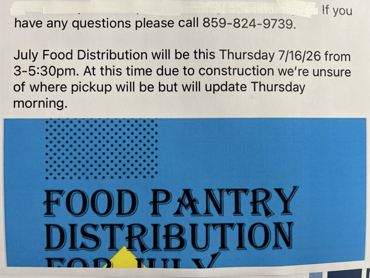 July Food Pantry