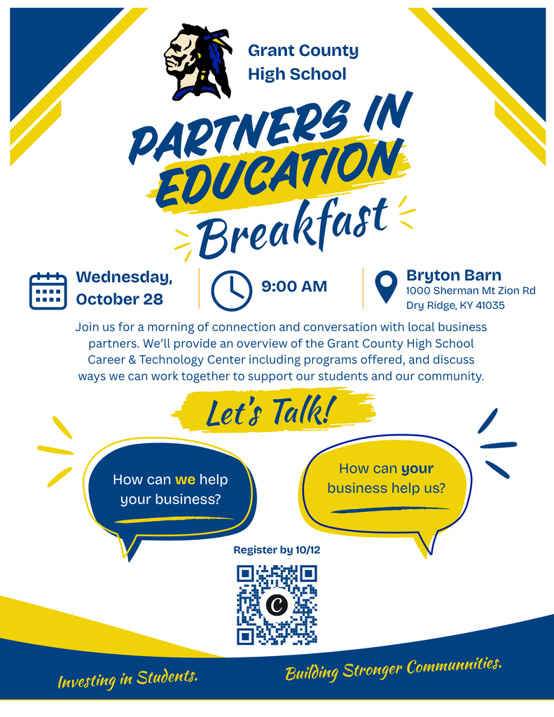 Blue and gold flyer