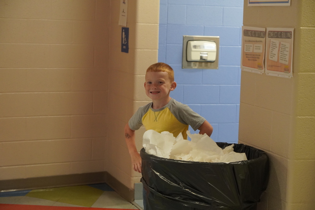little boy smiling