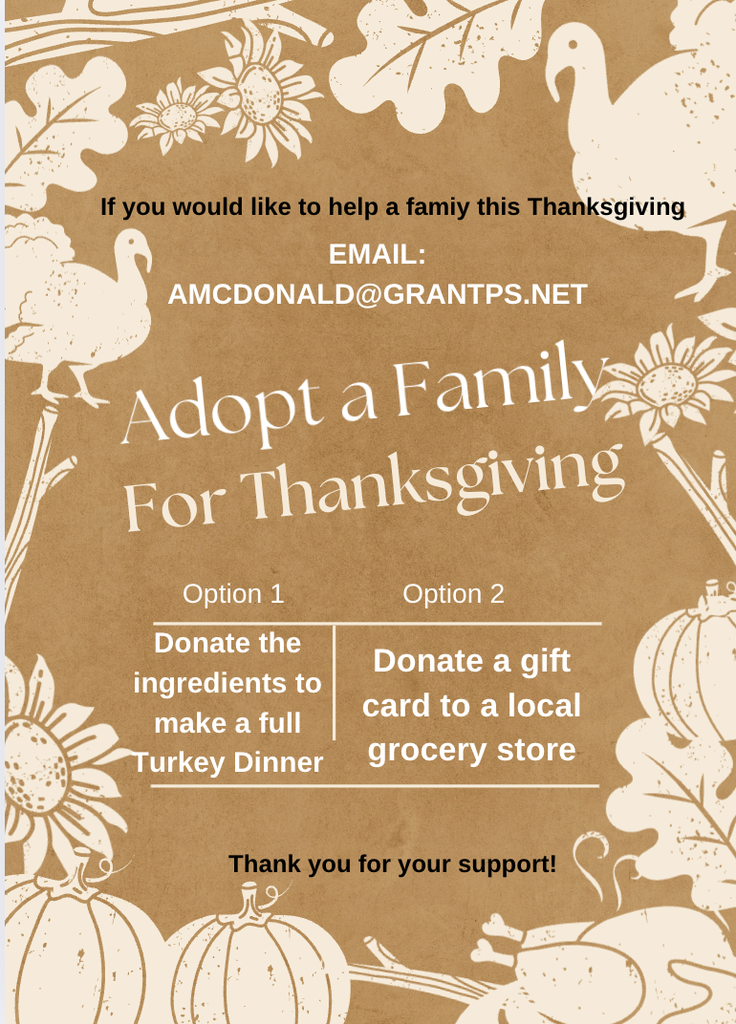 Adopt a Family for Thanksgiving 