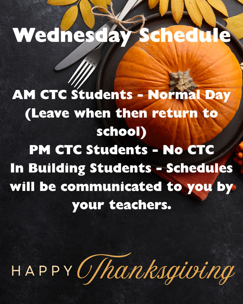 Wednesday Schedule