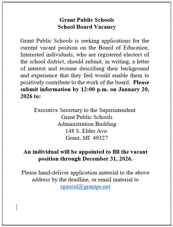 school board vacancy