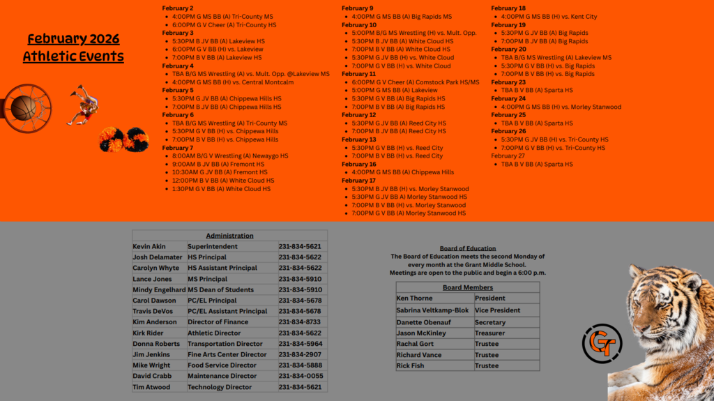 February Athletic Events
