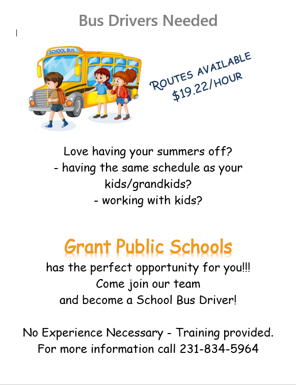 Bus Drivers Needed