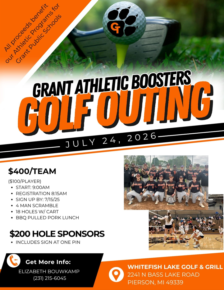 Athletic Boosters Golf Outing!!