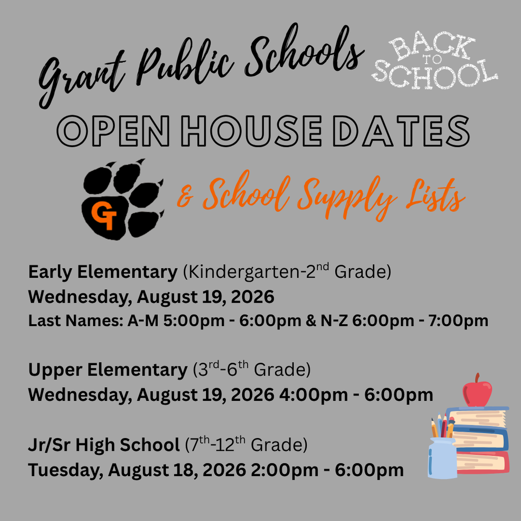 Open House & School Supply Lists