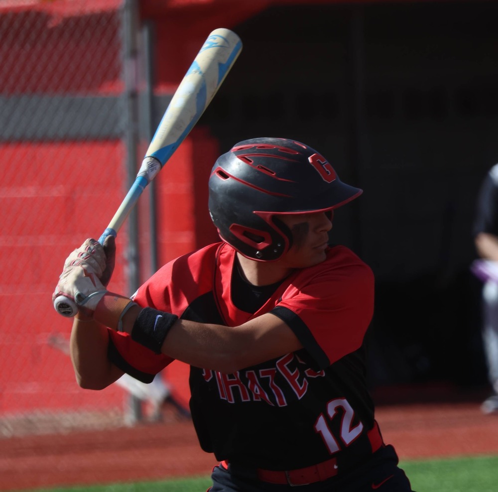 Senior Zeth Villasana loads up for a big hit