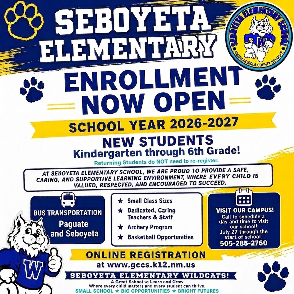 New Student Enrollment NOW OPEN