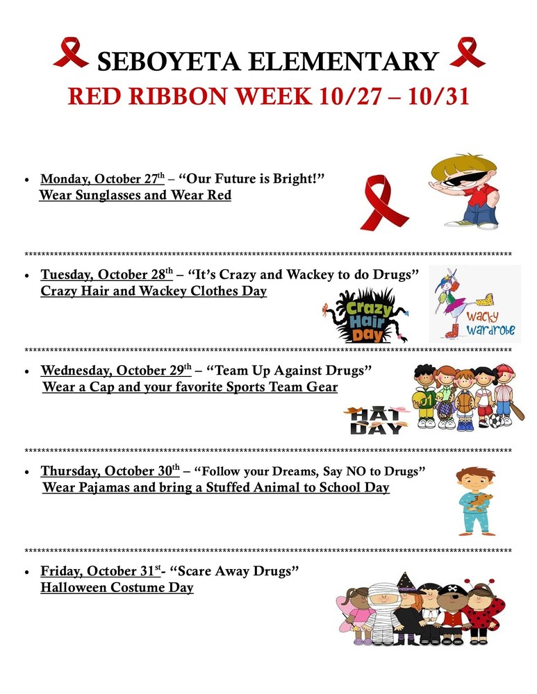Seboyeta Elementary School Red Ribbon Week