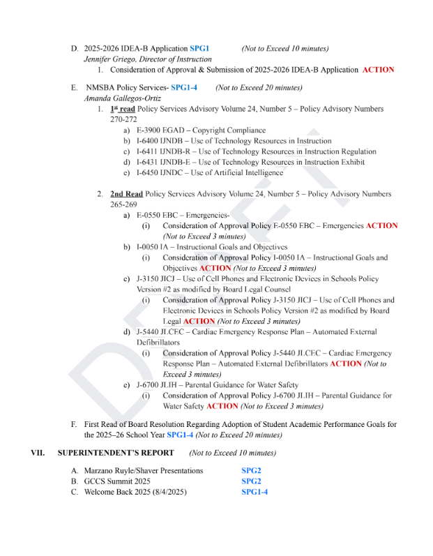 Agenda Aug 5 2