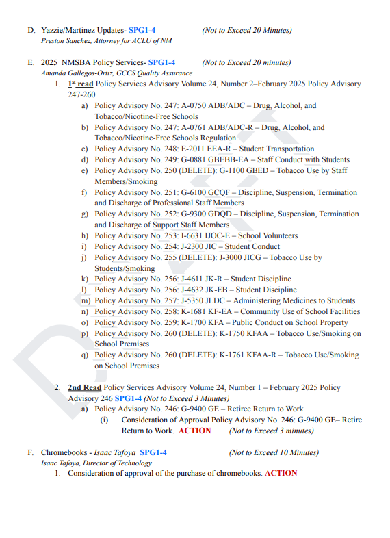 AGENDA OCT 7