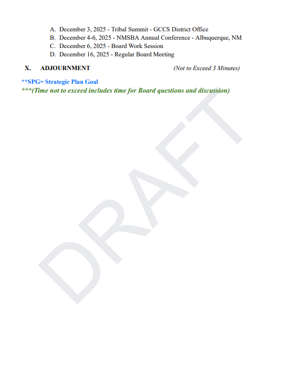 Agenda December 2, 2025