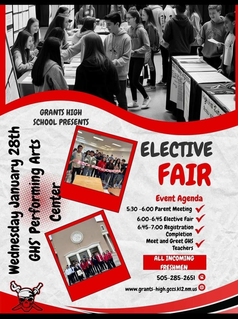 Elective Fair/Registration for our current 8th grade students for next school year at GHS. 